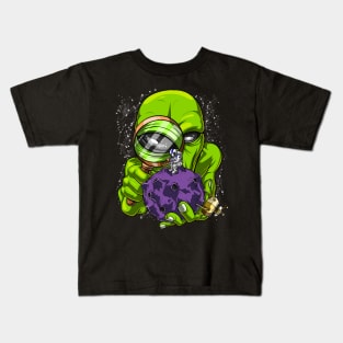 Astronaut Alien Abduction Kids T-Shirt